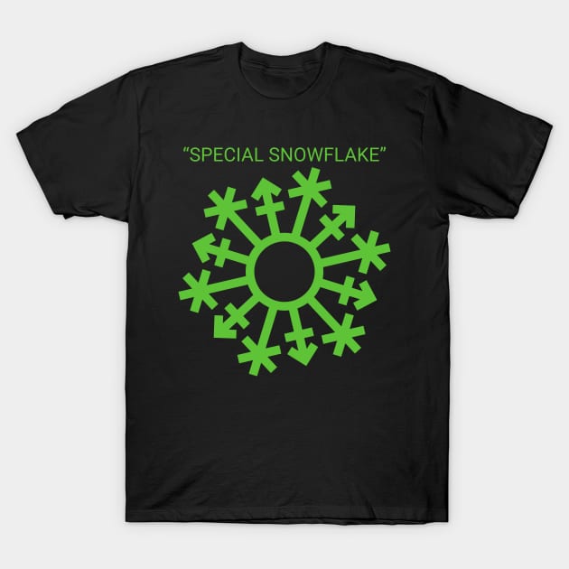 Gender "Special Snowflake" - Green T-Shirt by GenderConcepts